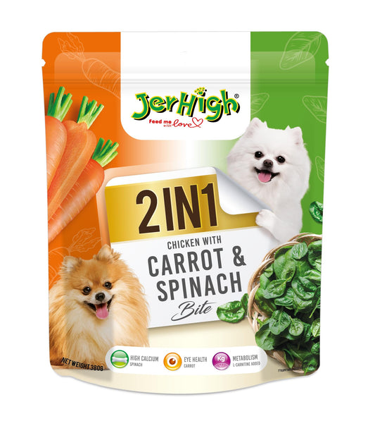 Jerhigh 2 in 1 Carrot & Spinach 380 gm