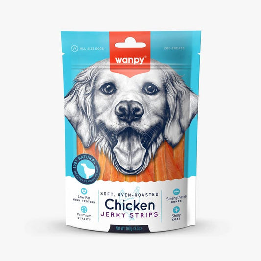 Wanpy Chicken Jerky Strips 100 gm