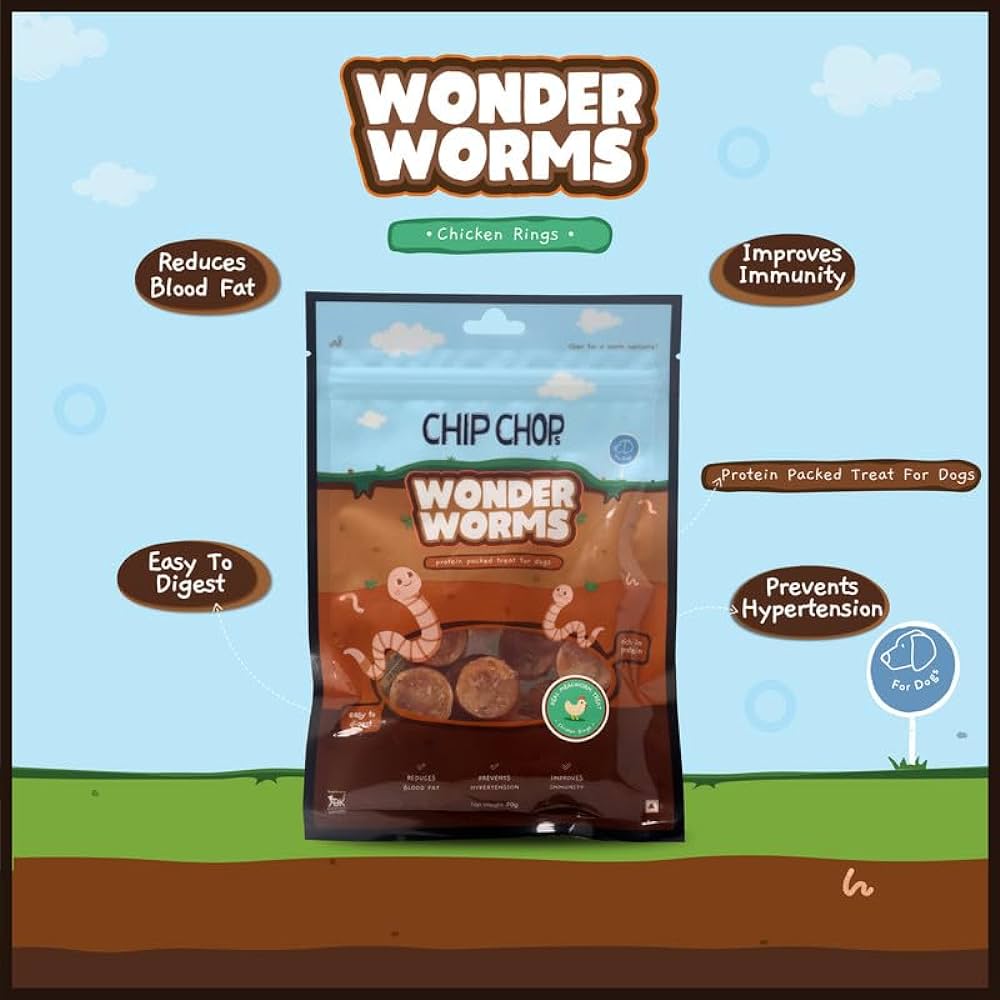 Chip Chops Wonder Worms Chicken Rings 70 gm