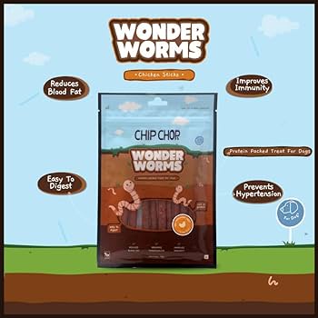 Chip Chops Wonder Worms Chicken Sticks 70 gm