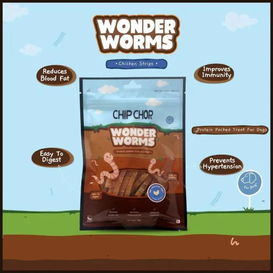 Chip Chops Wonder Worms Chicken Strips 70 gm