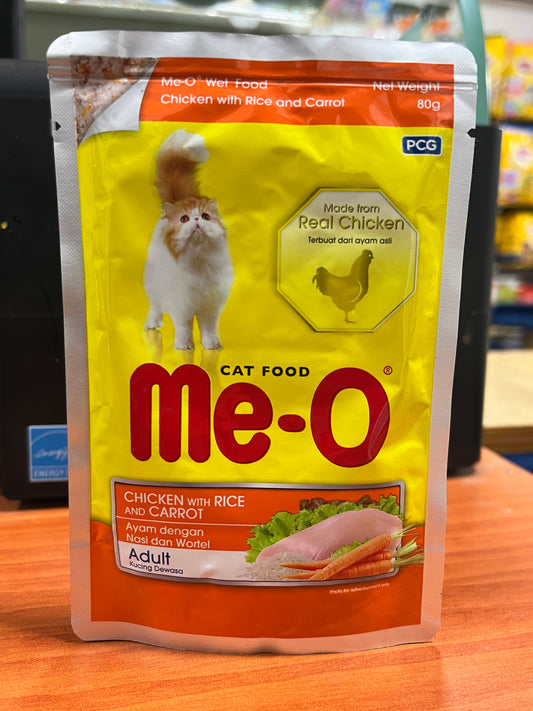 Me-O Cat Wet Food (Adult Chicken With Rice & Carrot) 80 gm