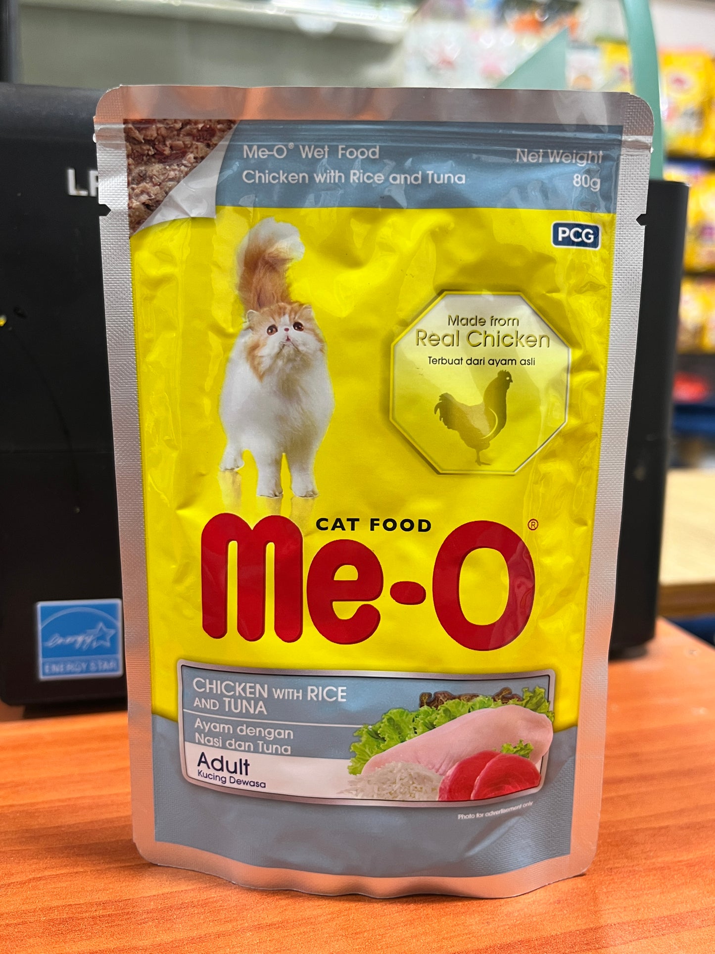 Me-O Cat Wet Food (Adult Chicken With Rice & Tuna) 80 gm