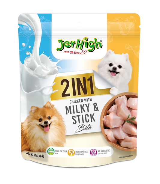 Jerhigh 2 in 1 Milk & Stick 380 gm