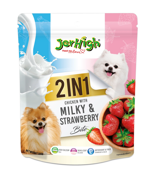 Jerhigh 2 in 1 Milky & Strawberry 380 gm