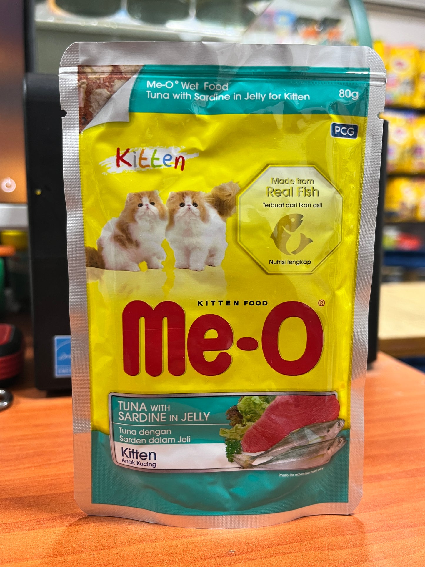 Me-O Cat Wet Food (Kitten Tuna Sardine in Jelly) 80 gm