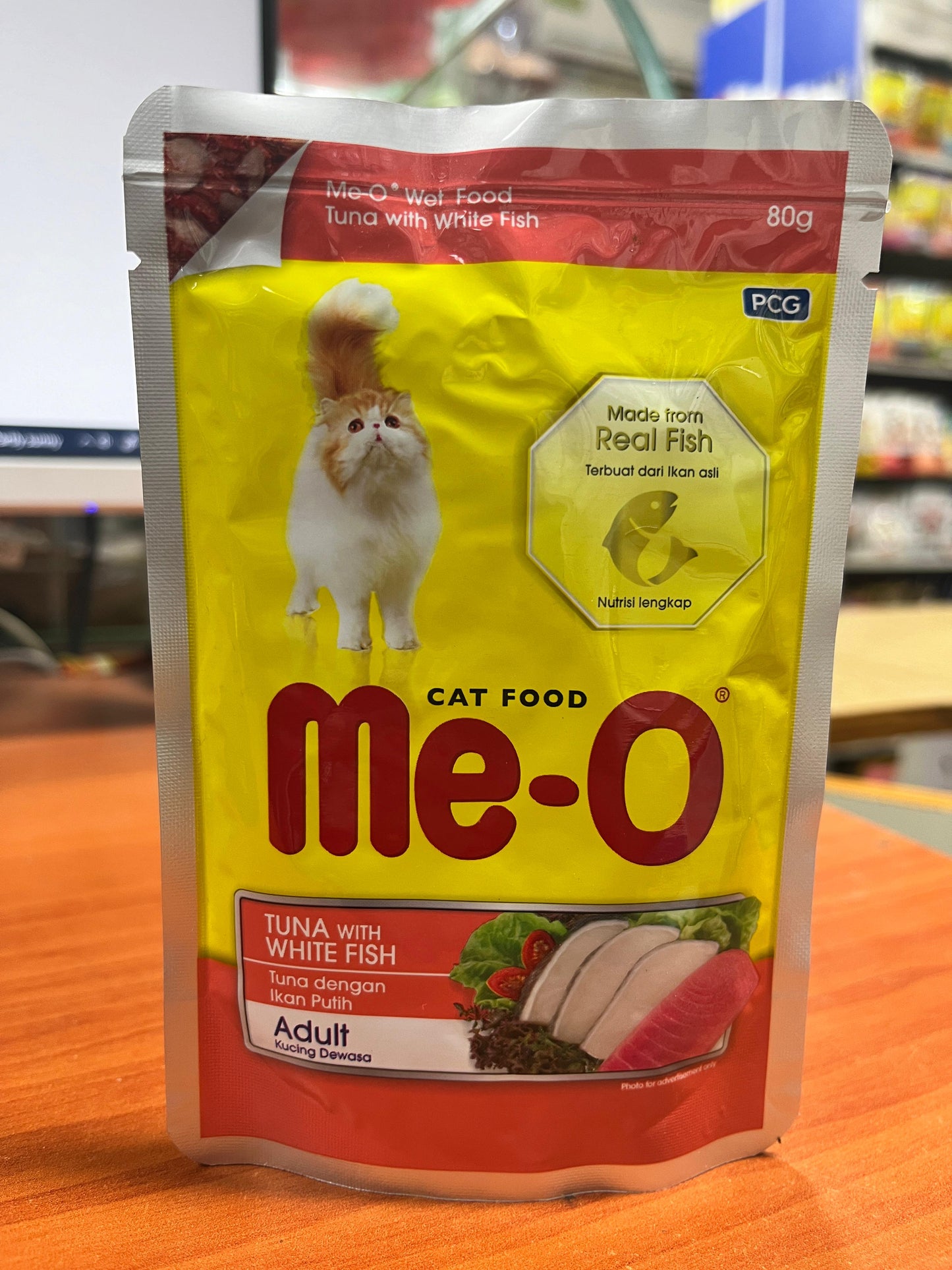 Me-O Cat Wet Food (Adult Tuna With White Fish) 80 gm