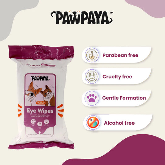 Pawpaya Eye Wipes For Dogs \ Cats